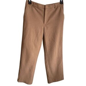 GH Bass Women’s Classic Straight-Leg Brown Dress Pants Cashmere Wool Blend, 6